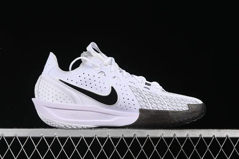 Nike Air Zoom GT Cut 3 Panda basketball shoes black white front view performance sneakers