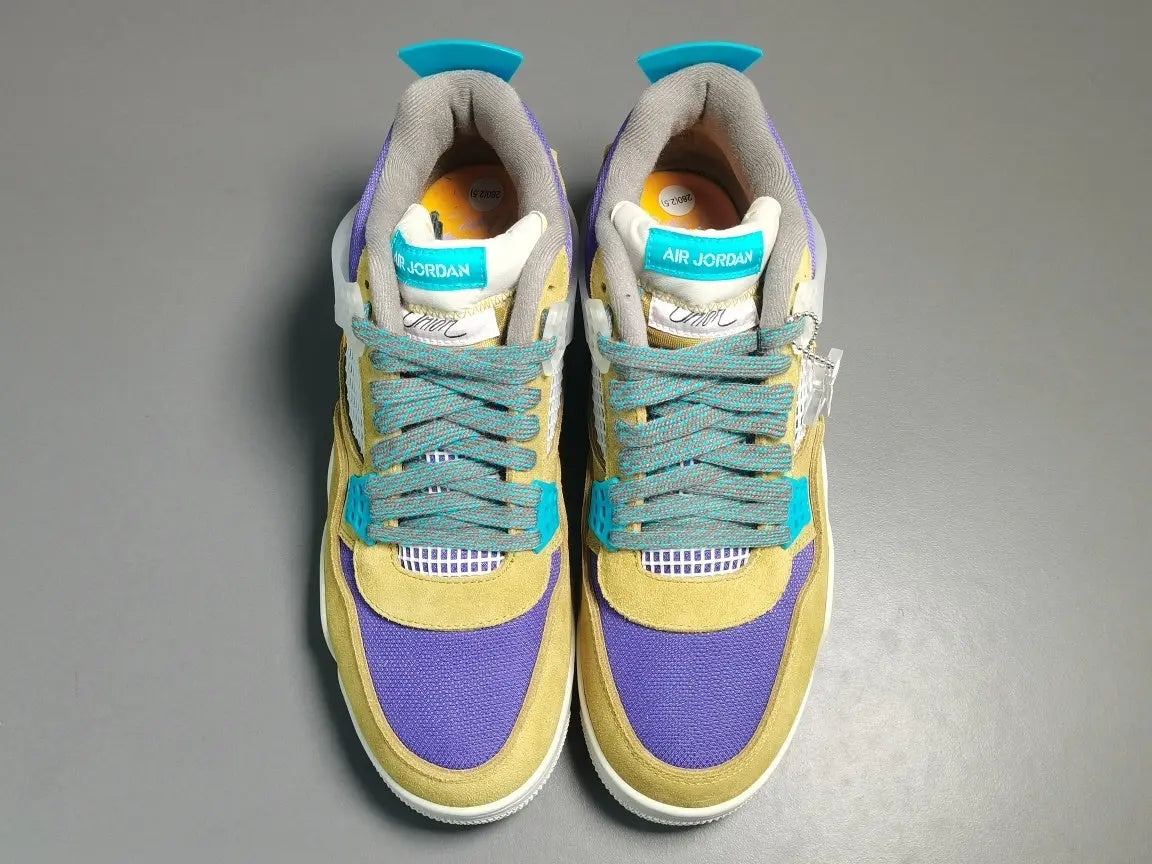 Air Jordan 4 Union Desert Moss beige green sneakers premium men's shoes
