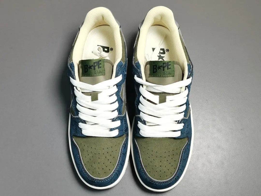 BAPE SK8 STA sneakers army green streetwear premium casual stylish shoes