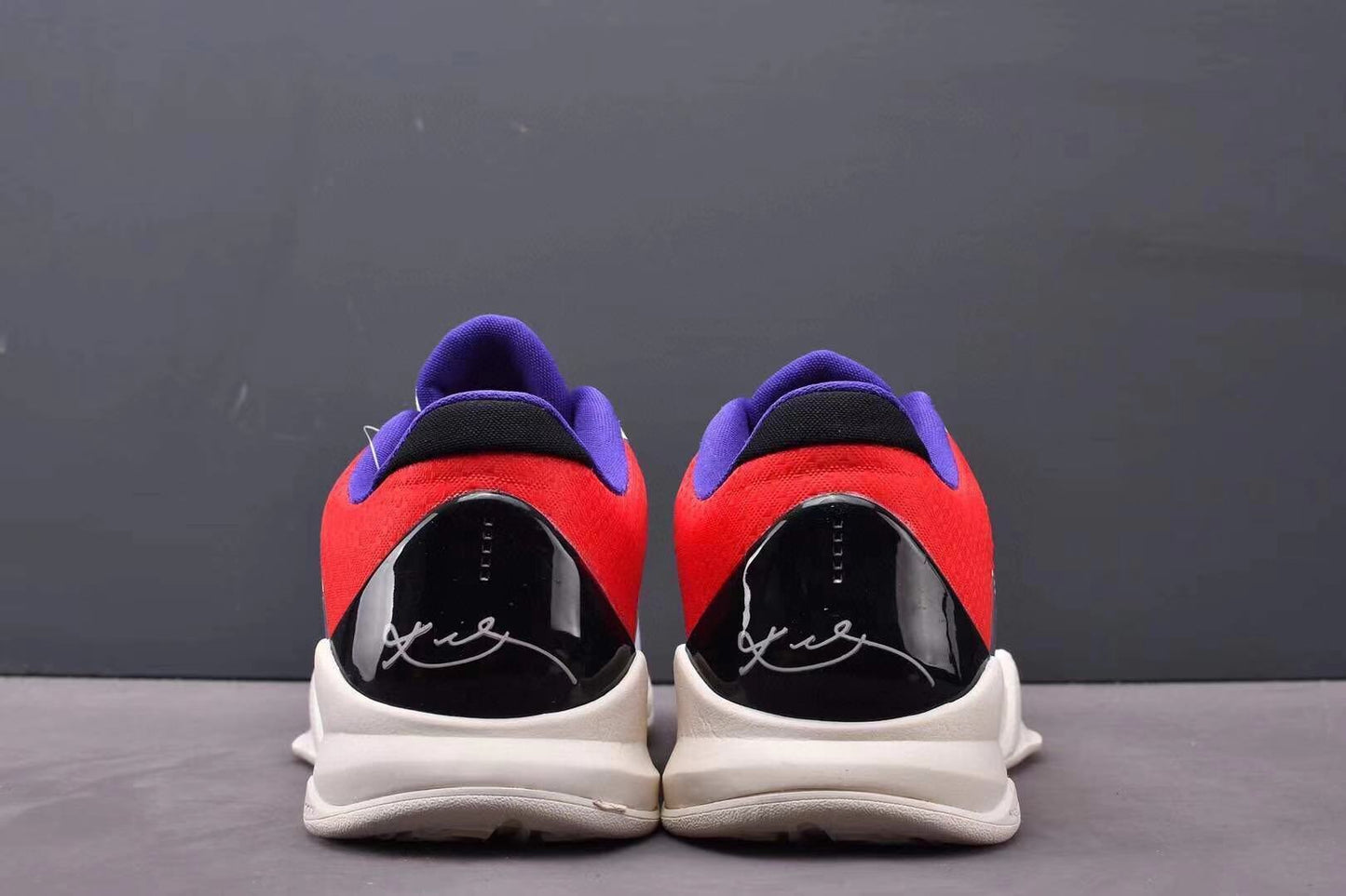 Nike Kobe 5 x PJ Tucker PE basketball shoes in black and red player-exclusive colorway
