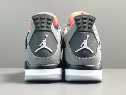 Air Jordan 4 Infrared sneakers black grey red accents iconic retro design
