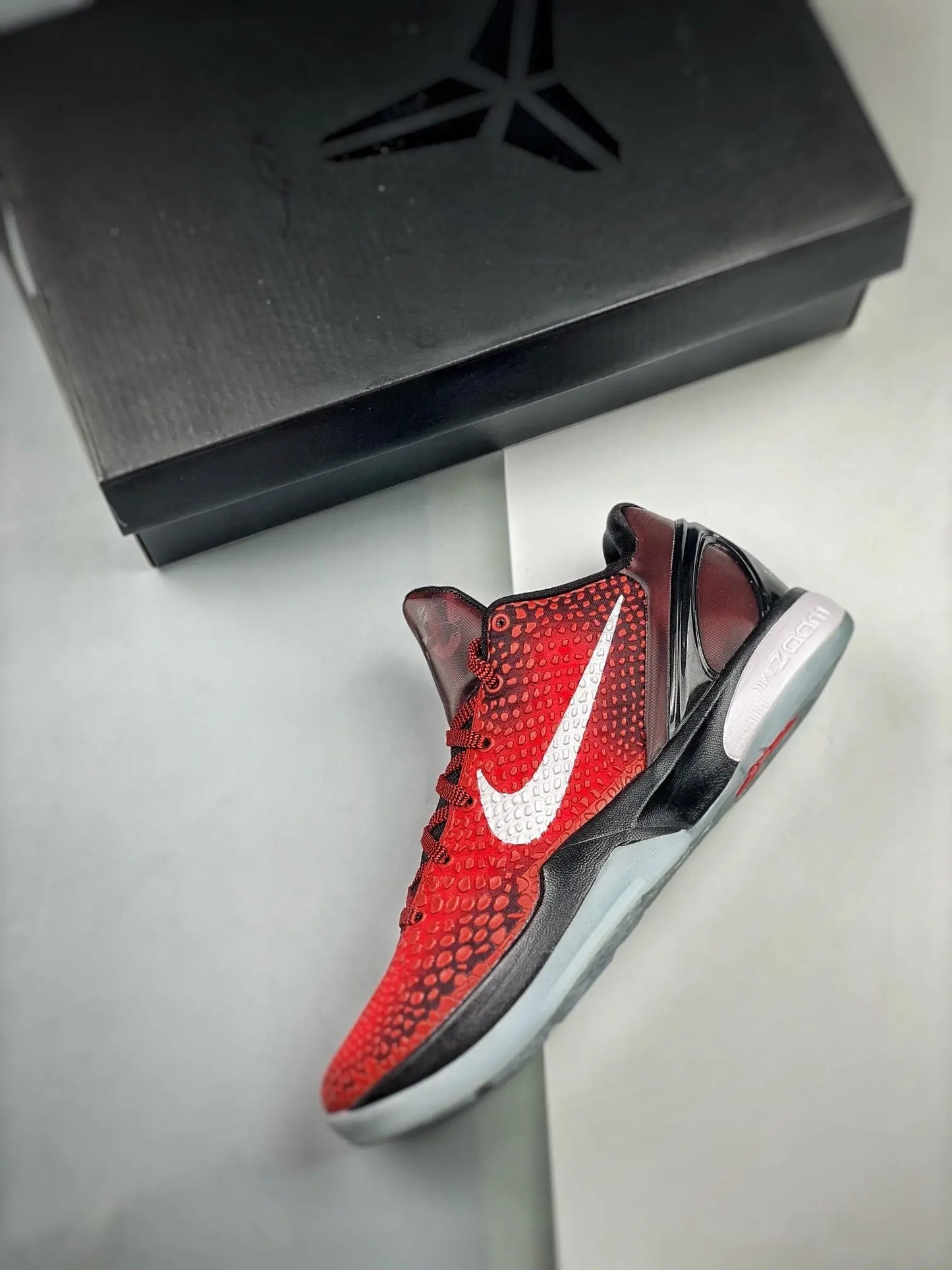 Nike Kobe 6 Protro Challenge Red All-Star basketball shoes bold commemorative edition
