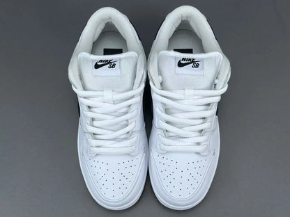 Nike SB Dunk Low White Gum skate shoes premium leather gum sole