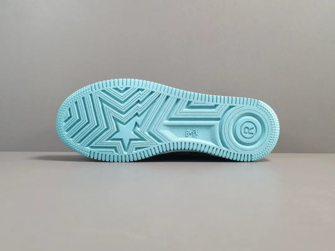 BAPE STA LOW sneakers blue suede streetwear casual premium stylish shoes