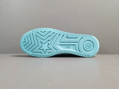 BAPE STA LOW sneakers blue suede streetwear casual premium stylish shoes