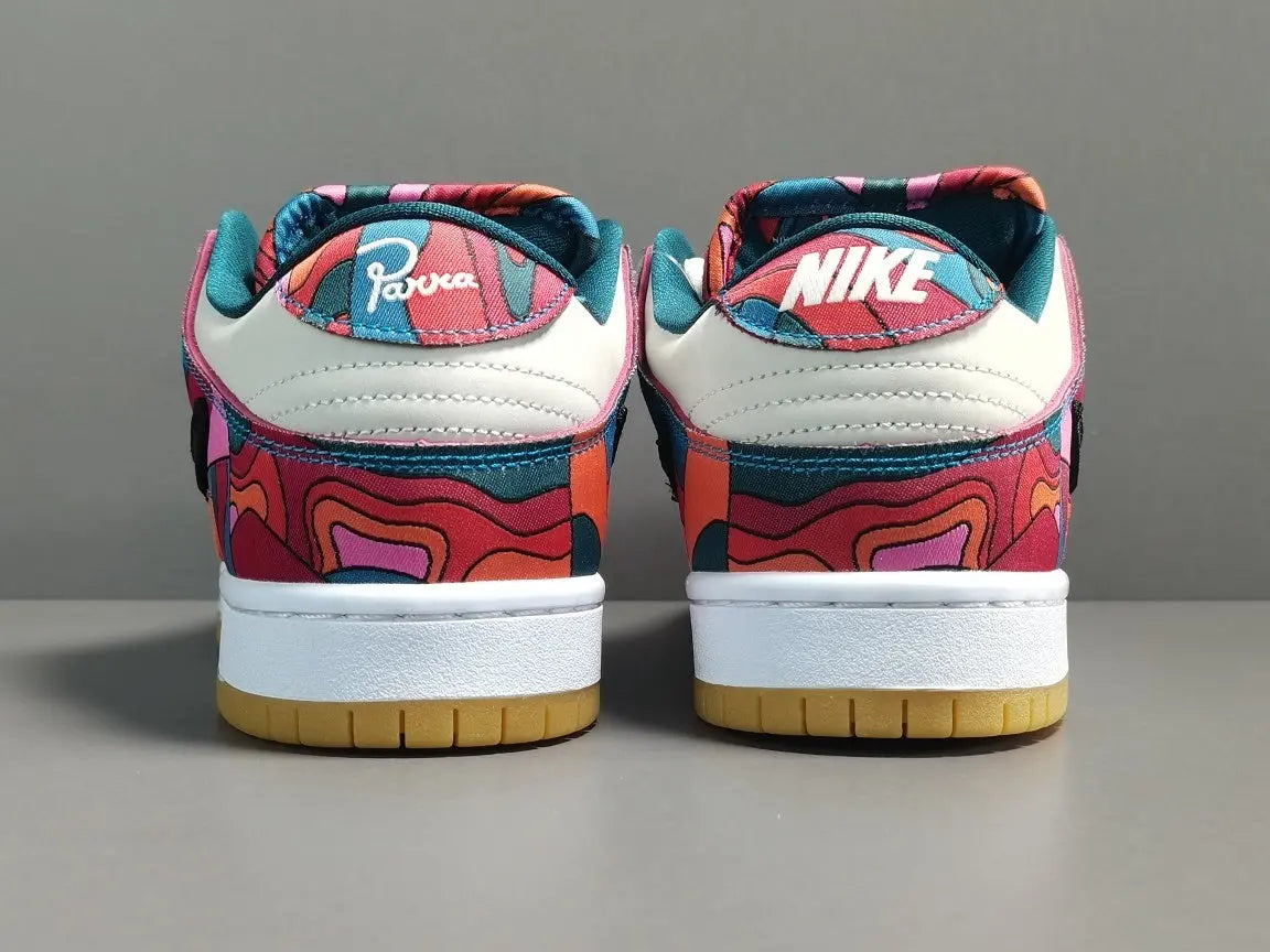 Nike SB Dunk Low Parra Abstract Art colorful skate shoes premium leather
