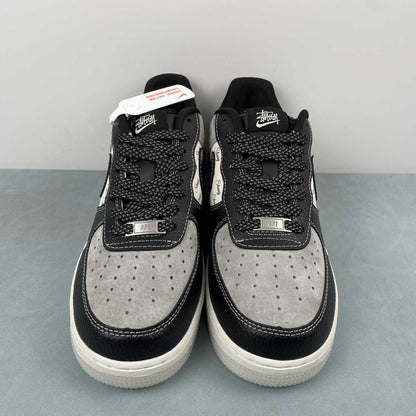 NIKE AIR FORCE 1 x STUSSY CUSTOM BLACK Replico