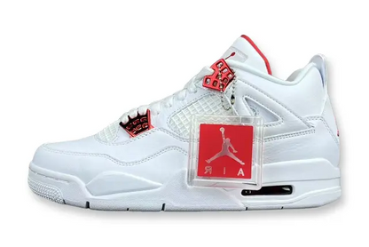 Air Jordan 4 Metallic Red white red black sneakers premium men's shoes
