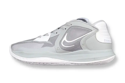 Nike Kyrie Low 5 TB Wolf Grey basketball shoes – low-top grey sneakers with Zoom Air cushioning and performance traction