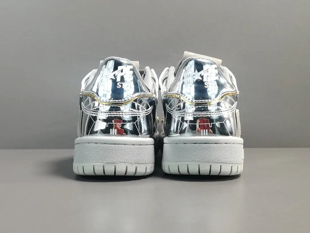 BAPE SK8 STA sneakers Hajime Sorayama collaboration metallic futuristic streetwear shoes