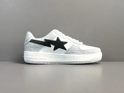 BAPE STA LOW sneakers grey black streetwear casual premium stylish shoes