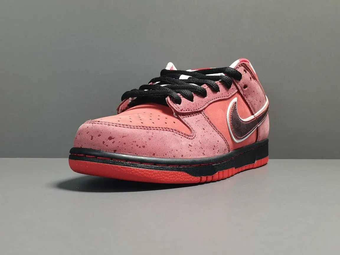 Nike SB Dunk x Concepts Red Lobster sneaker with bold red nautical details
