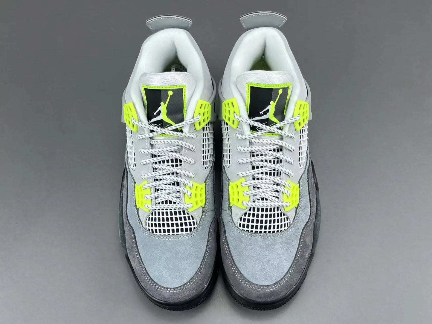 Air Jordan 4 SE 95 Neon white black neon green sneakers men's shoes
