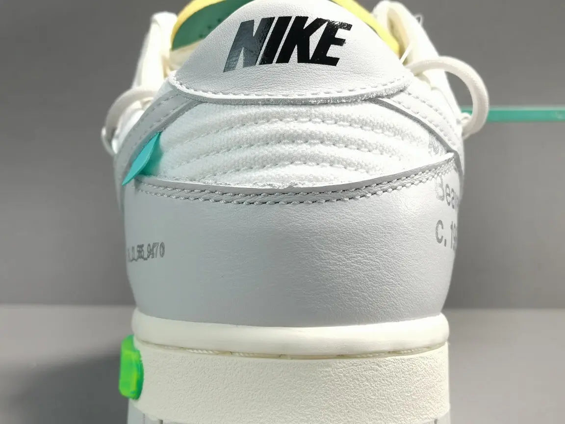 nike dunk x off-white lot 42 low sneakers collaboration mens limited edition