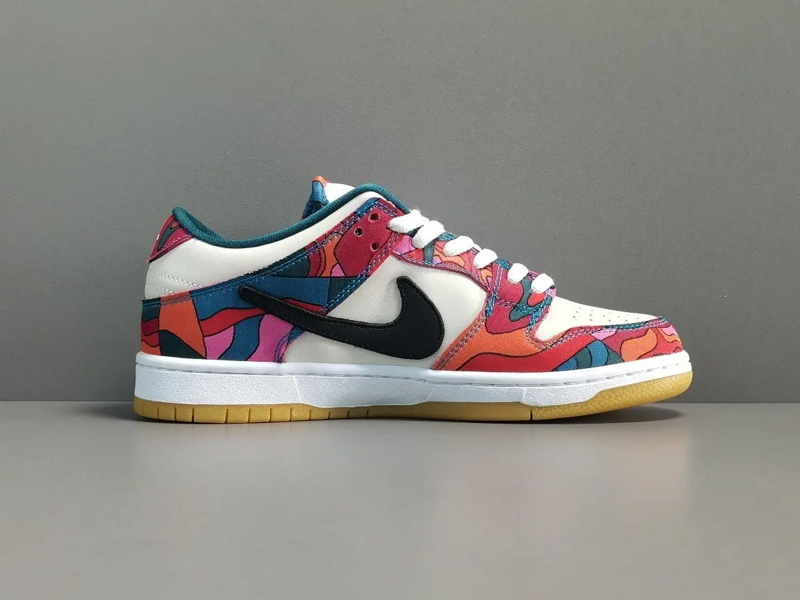 Nike SB Dunk Low Parra Abstract Art colorful skate shoes premium leather