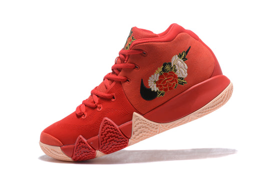 Nike Kyrie 4 x Chinese New Year basketball shoes – red and gold low-top sneakers with Zoom Air cushioning and Lunar New Year design