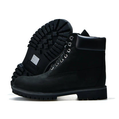 Timberland 6 inch premium waterproof black leather boot for men durable winter