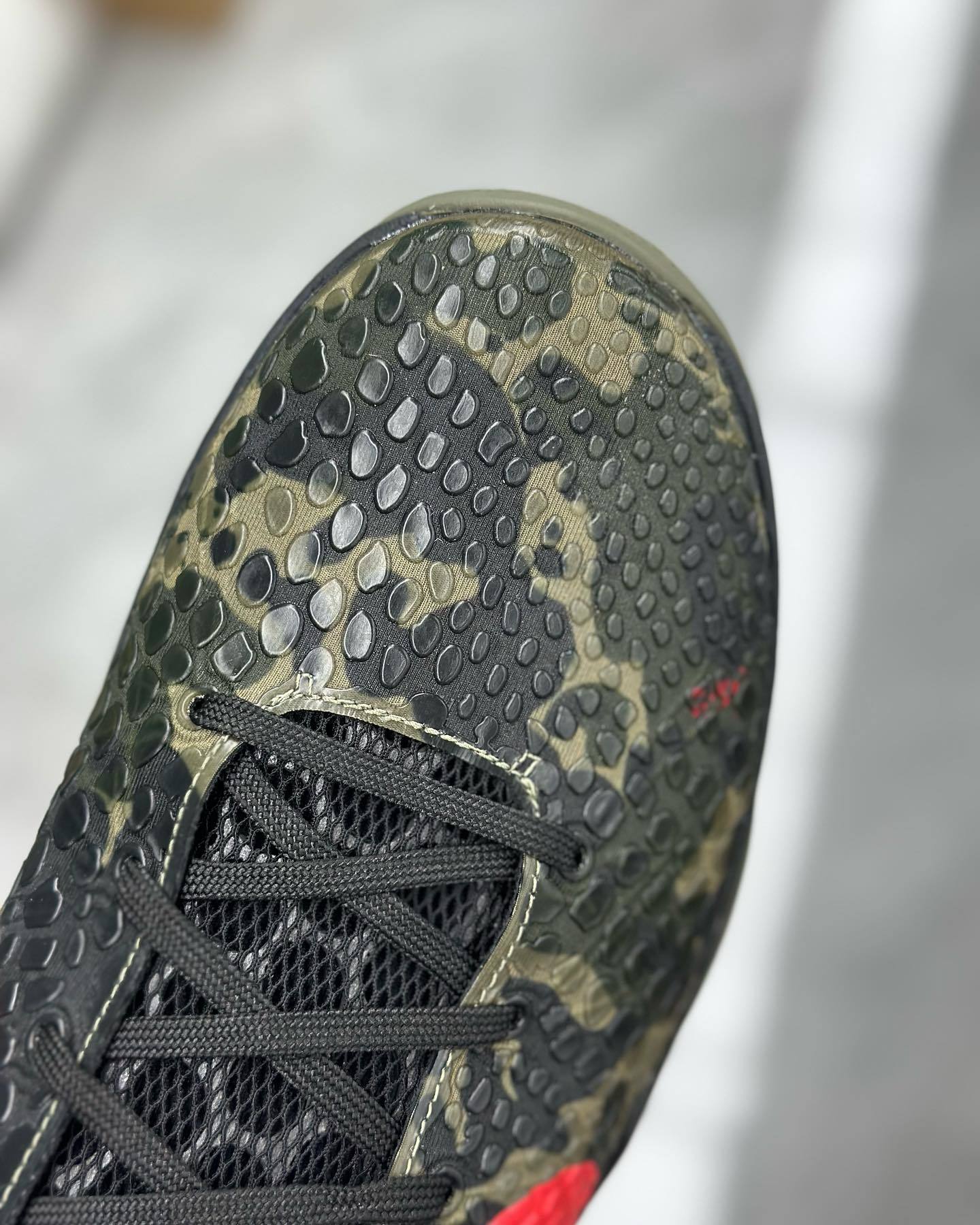 Nike Kobe 6 Italian Camo basketball shoes featuring military inspired camouflage pattern
