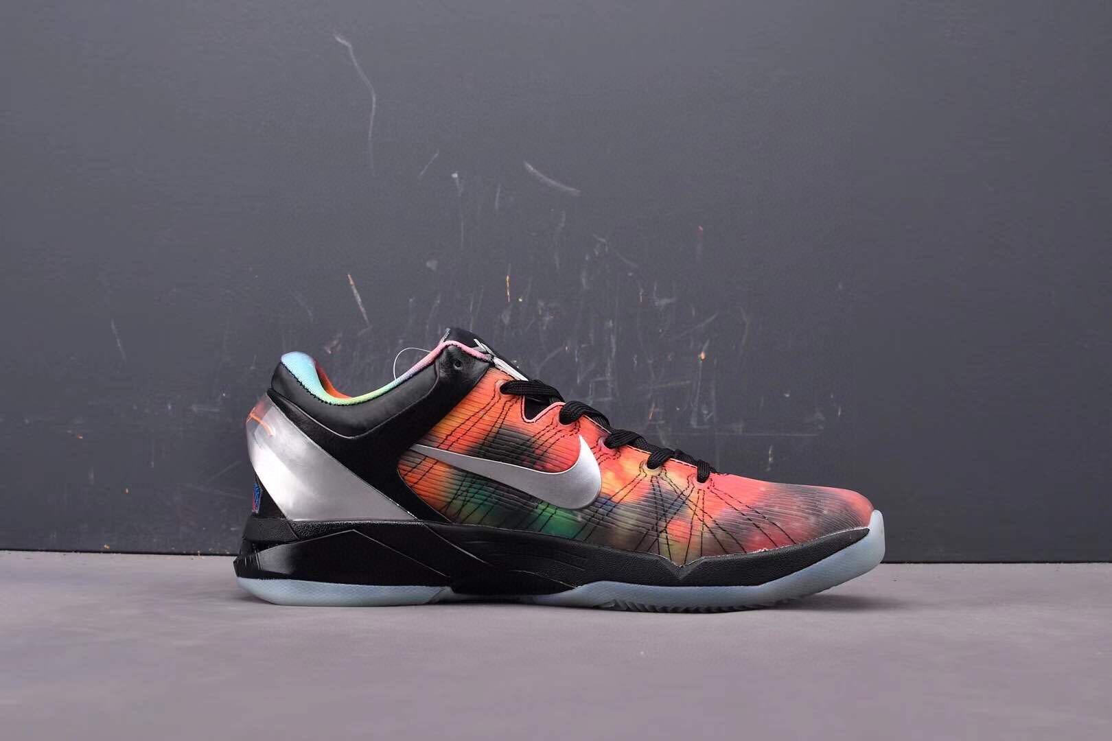 Nike Kobe 7 Galaxy AS basketball shoes black with cosmic starry design
