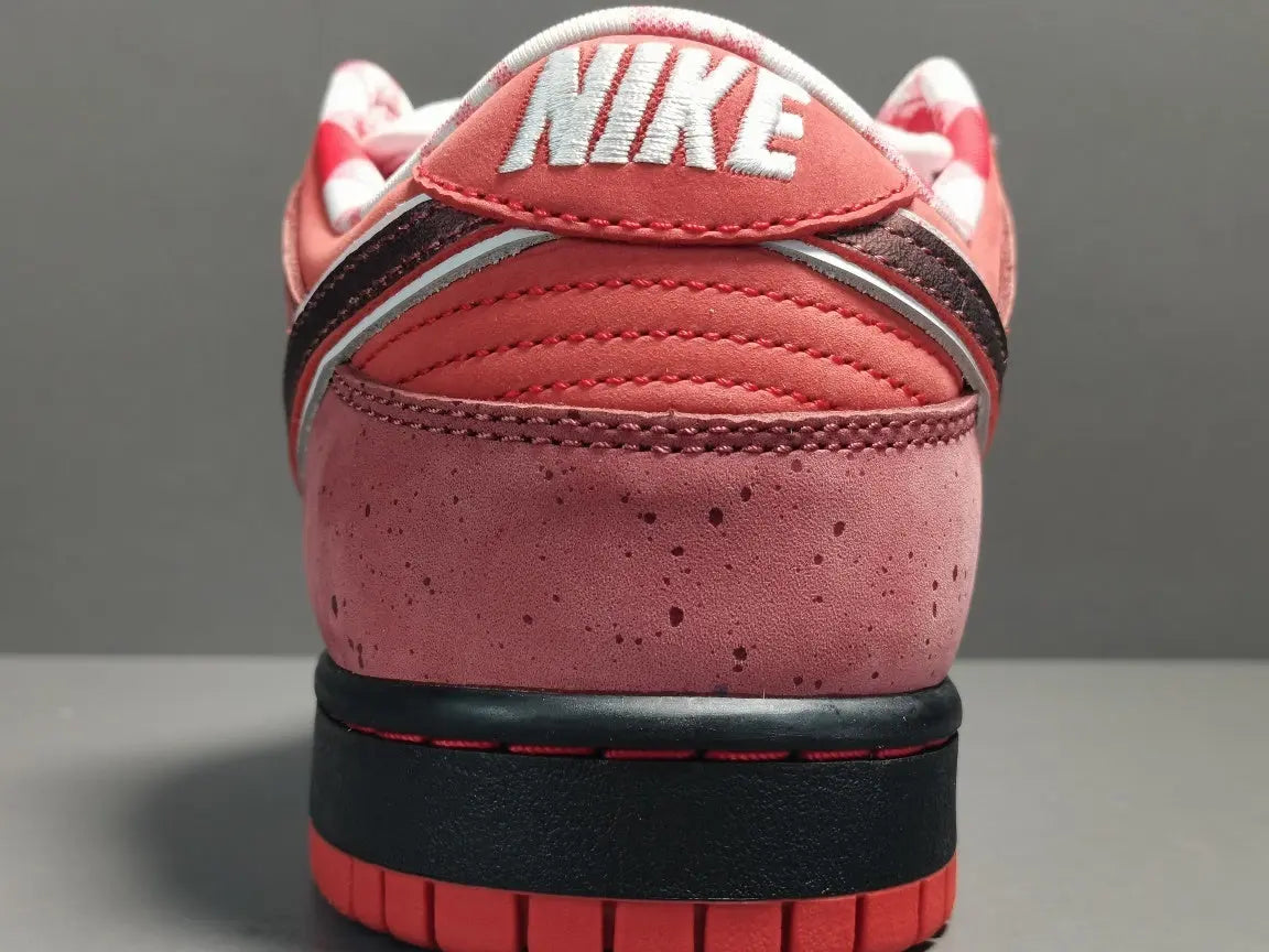 Nike SB Dunk x Concepts Red Lobster sneaker with bold red nautical details
