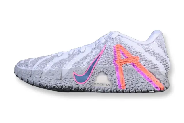 nike ja 3 x light show basketball shoes side view with vibrant illuminated colorway design