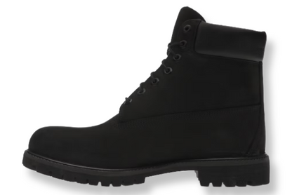 Timberland 6 inch black nubuck premium leather boot for men durable
