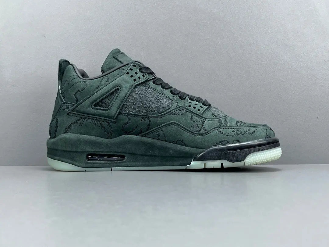 Air Jordan 4 KAWS Black Olive limited edition sneakers premium men's shoes
