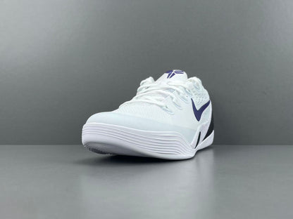Nike Kobe 9 Elite Low EM White Court Purple basketball shoes mens sneakers