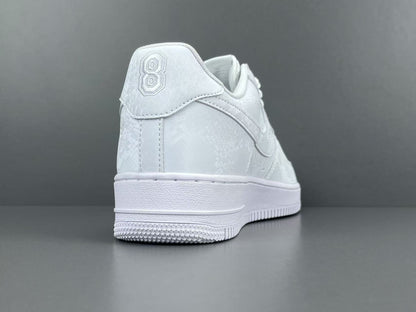 Nike Air Force 1 Kobe Bryant Forever white leather sneakers tribute design

