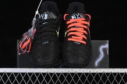 nike ja 3 x ny vs ny basketball shoes side view with bold city inspired colorway