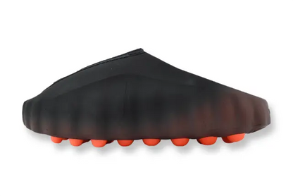 Nike Mind 001 FlyKnit Slide Bronze Eclipse Total Orange side profile men's recovery sandal