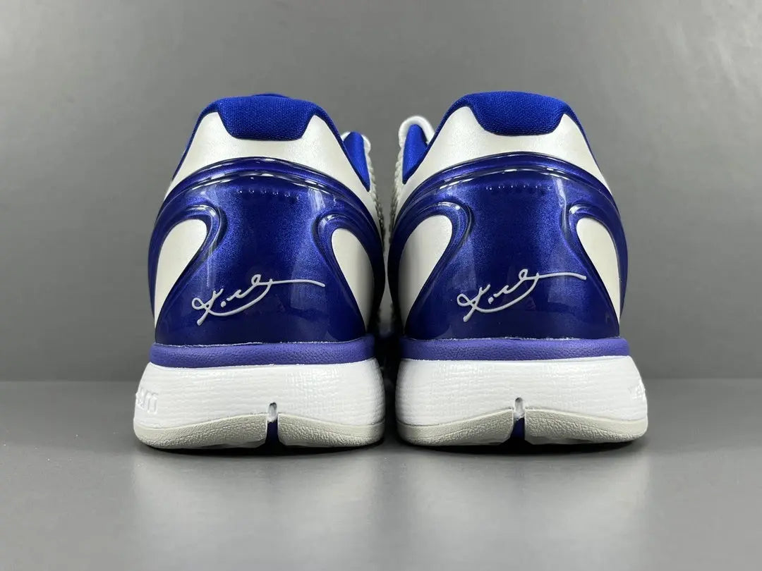 Nike Kobe 6 Concord basketball shoes white and purple sleek performance design
