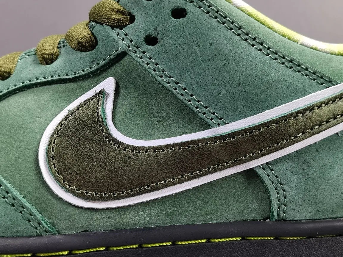 Nike SB Dunk x Concepts Green Lobster sneaker with green tones details