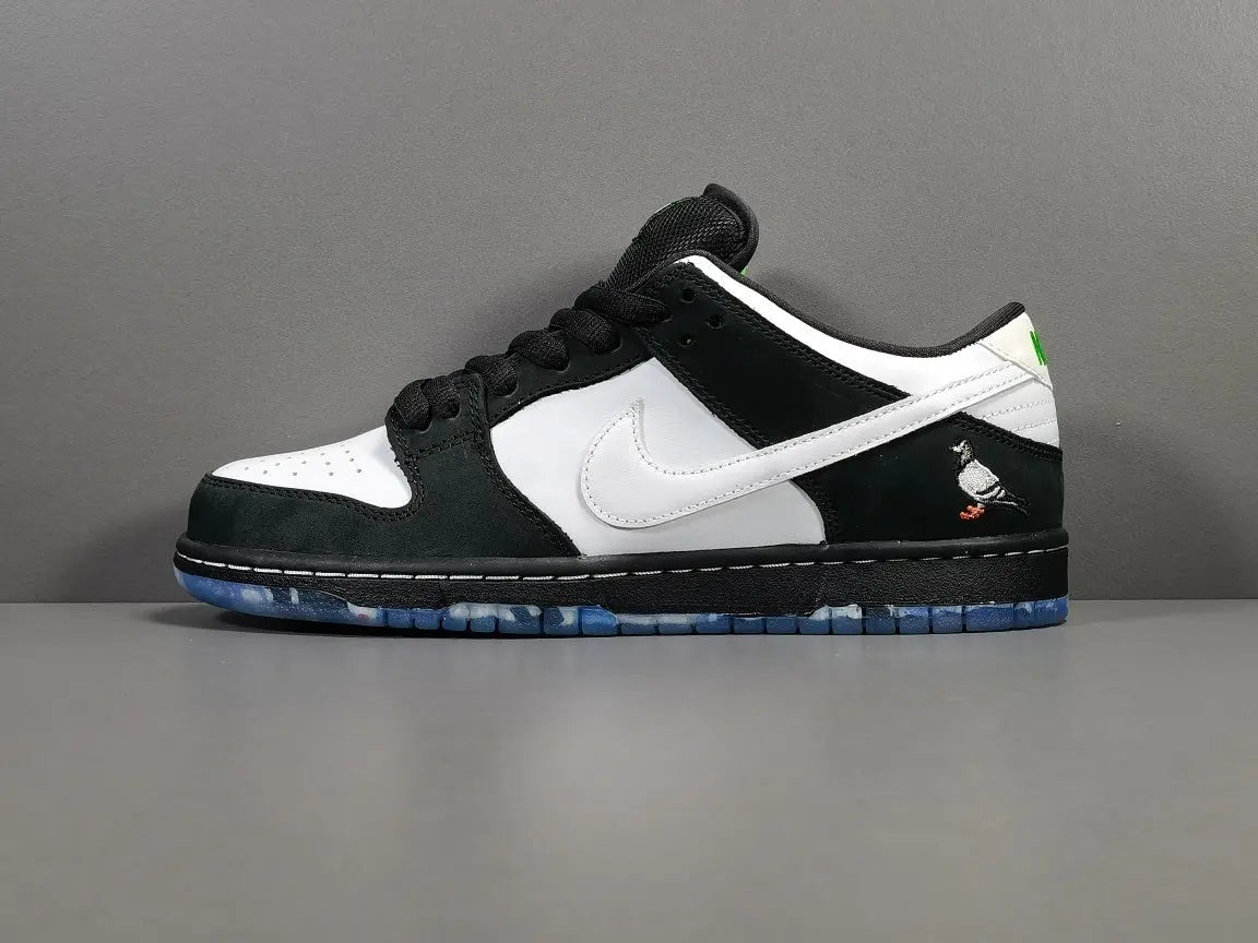 Nike SB Dunk x Staple Panda Pigeon limited edition black white sneakers
