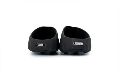 Nike Mind 001 NOCTA Slide Black Concept heel view NOCTA Nike dual branding tonal black detail