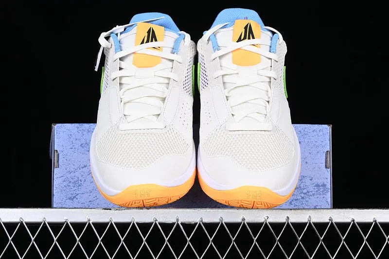 Nike Ja 1 x Trivia basketball sneakers in vibrant limited edition colorway, lightweight performance shoes for men with Zoom Air cushioning