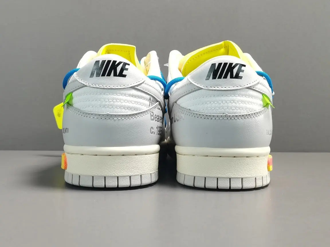 Nike Dunk Low Off-White Lot 10 collaboration premium leather sneakers