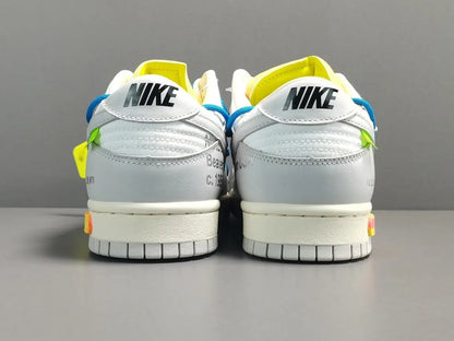 Nike Dunk Low Off-White Lot 10 collaboration premium leather sneakers