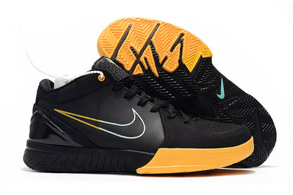 Nike Kobe 4 Protro FTB Snake basketball shoes with black and gold snake-inspired design
