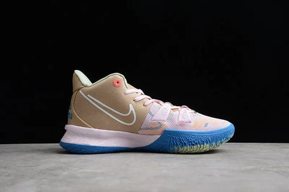 Nike Kyrie 7 x 1 World 1 People Pink basketball shoes – pink low-top sneakers with Zoom Air cushioning and bold performance design