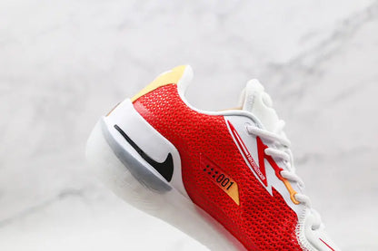 Nike University Red White Yellow basketball shoes