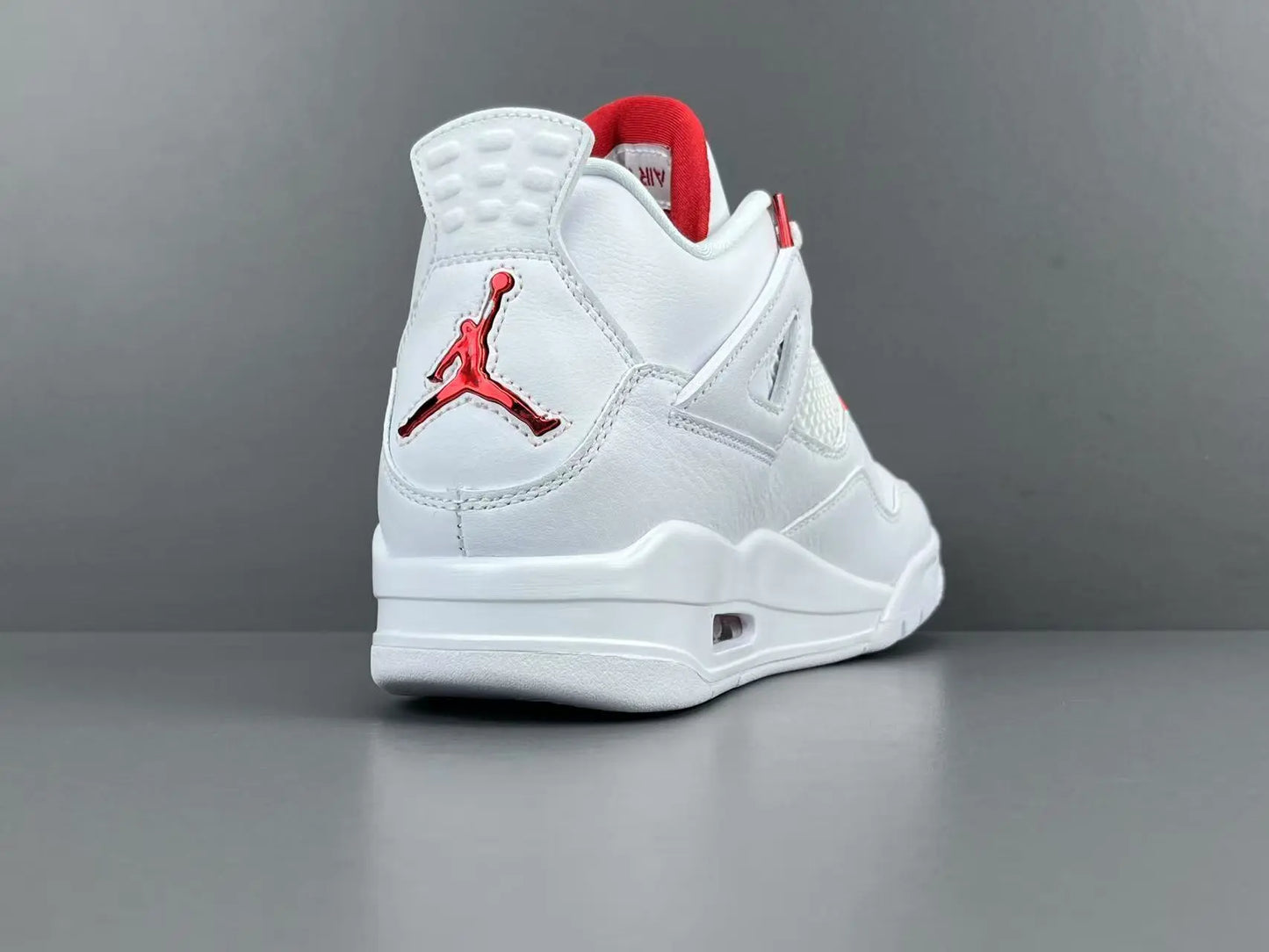 Air Jordan 4 Metallic Red white red black sneakers premium men's shoes
