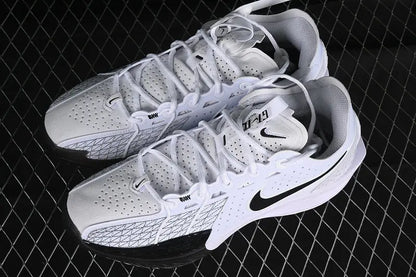 Nike Air Zoom GT Cut 3 Panda basketball shoes black white front view performance sneakers