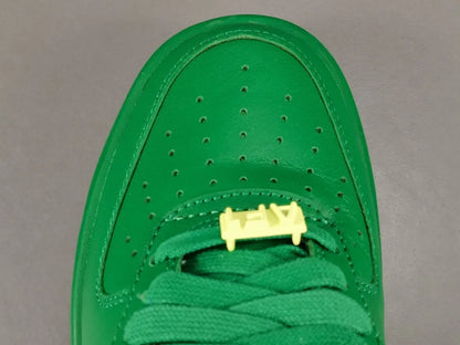 Nike Air Force 1 x AMBUSH Pine Green sneaker with oversized Swoosh design

