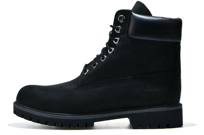 Timberland 6 inch premium waterproof black leather boot for men durable winter