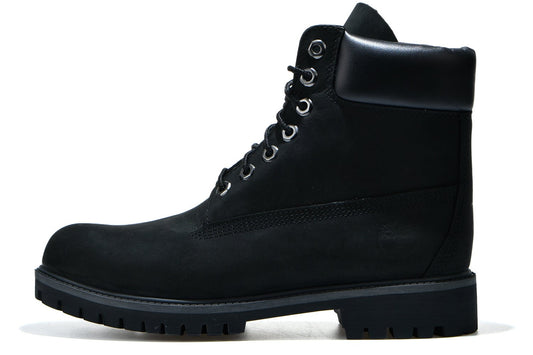 Timberland 6 inch premium waterproof black leather boot for men durable winter