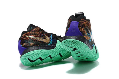 Nike Kyrie 4 x Mamba Mentality basketball shoes – black and purple low-top sneakers with Zoom Air cushioning and tribute design