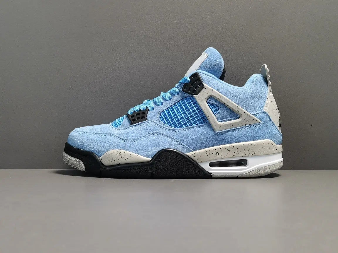 Air Jordan 4 University Blue white blue sneakers premium men's shoes
