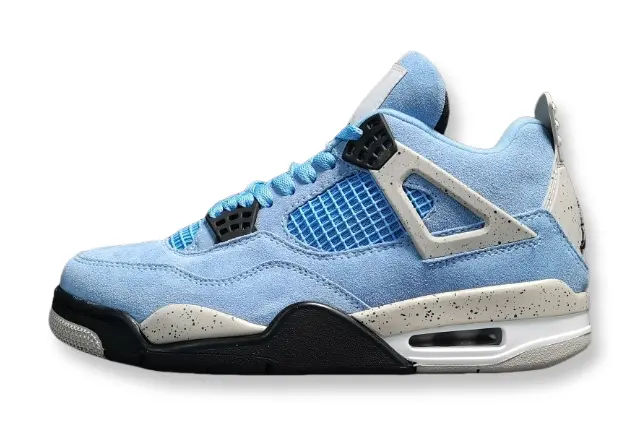 Air Jordan 4 University Blue white blue sneakers premium men's shoes
