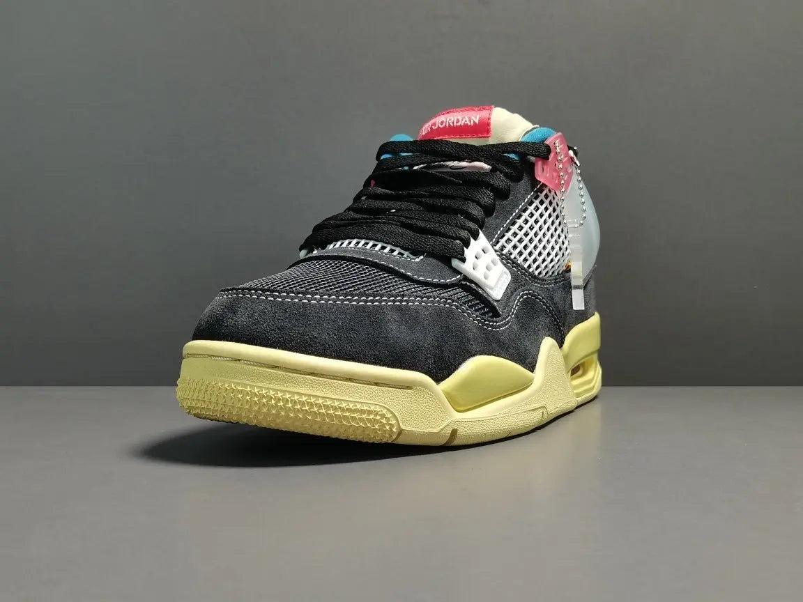 Air Jordan 4 Union Off Noir black beige sneakers premium men's shoes
